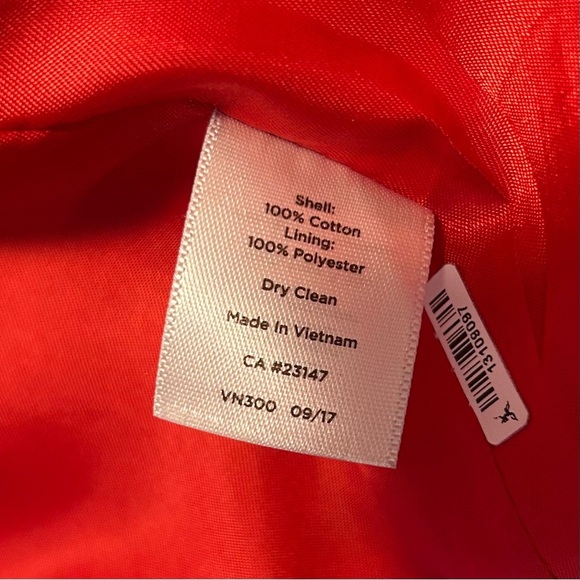 Talbots Breton Nautical Navy White Stripe Peacoat Size Small Petite - Picture 7 of 7